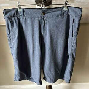 Trunks flat front slate blue performance shorts